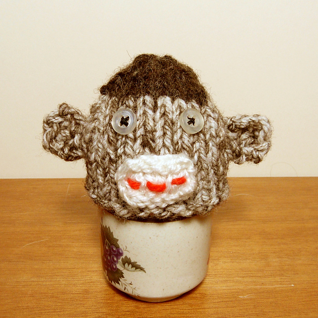 Sock Monkey Egg Cosy