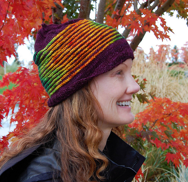 Ravelry: Helix Herringbone Hat pattern by Jeny Staiman