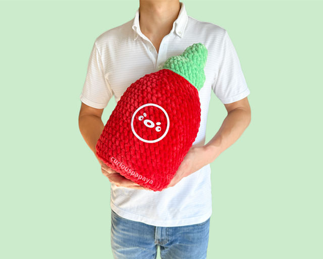 No-Sew Giant Hot Sauce