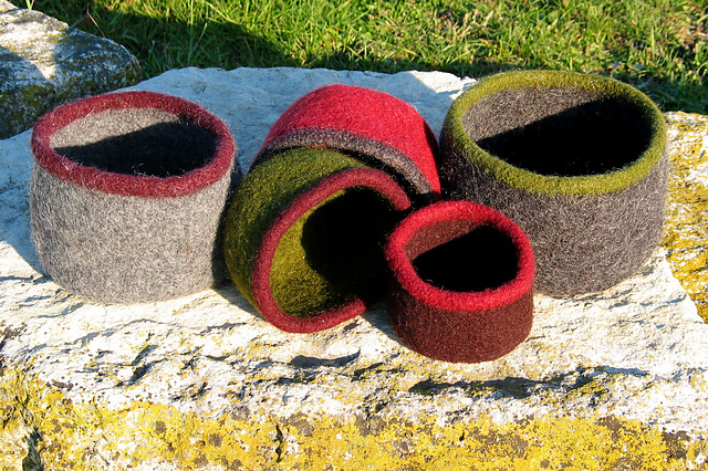 Black Mountain Felted Bowl