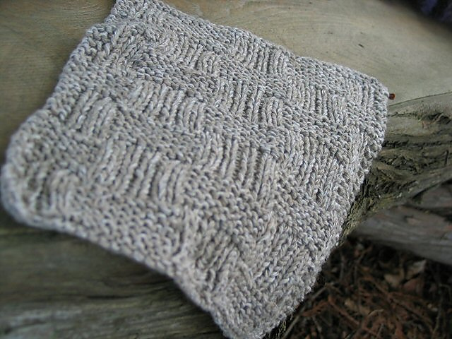 Basketweave Washcloth