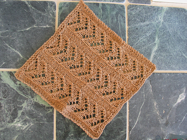 Chevron Lace Washcloth