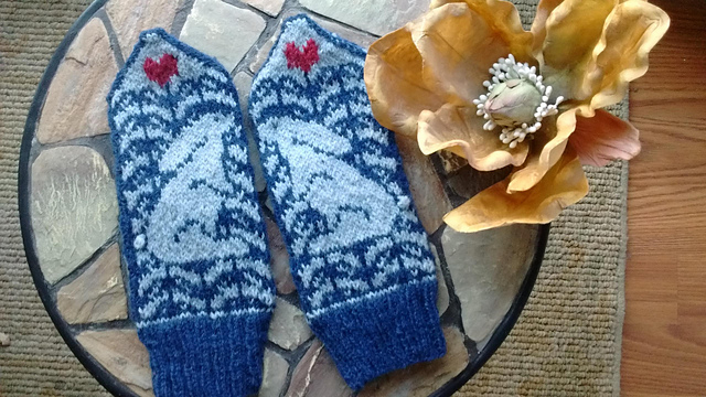 Lepus, lapin, rabbit mittens