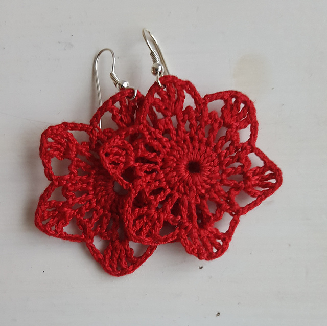 Crochet Earrings Pattern #2