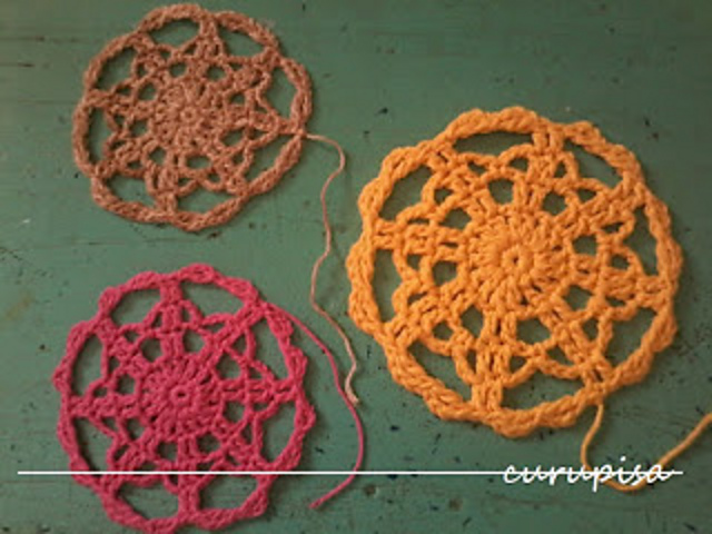 Flowery wheels coasters