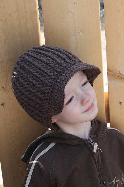 Ribbed Newsboy Hat