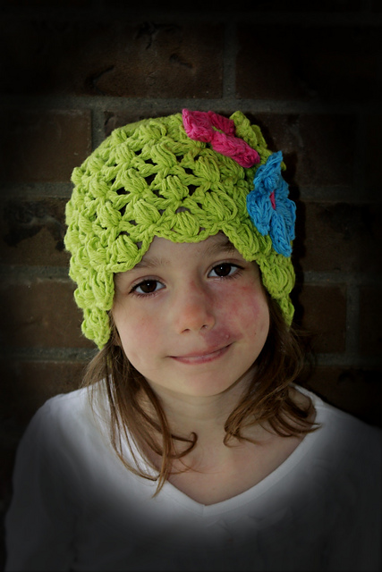 Lacy Hat with Shell Edge