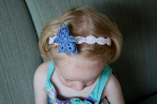 Shell Headband with Butterfly