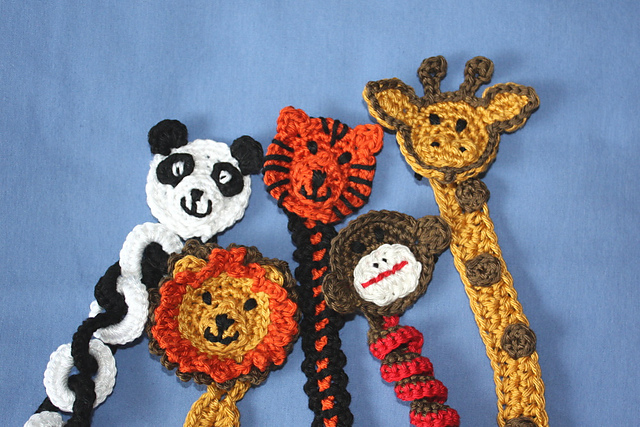 Zoo Animals Soother Pacifier Clips