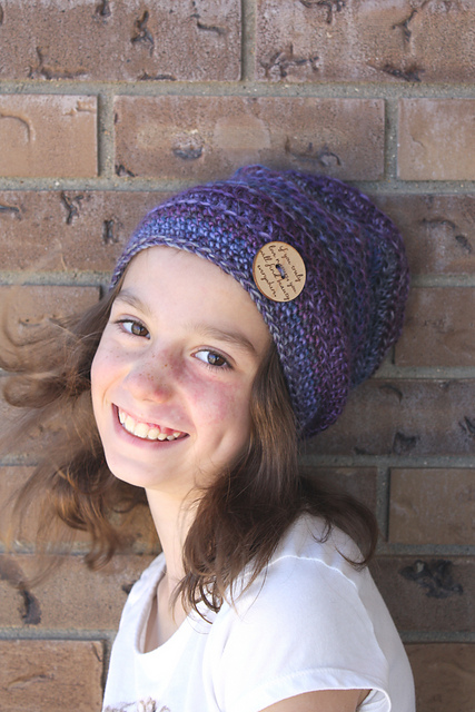 Subtle Stripes Slouchy Hat