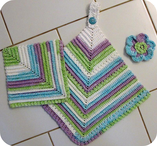 Vintage-Look Towel, Dishcloth & Scrubbie