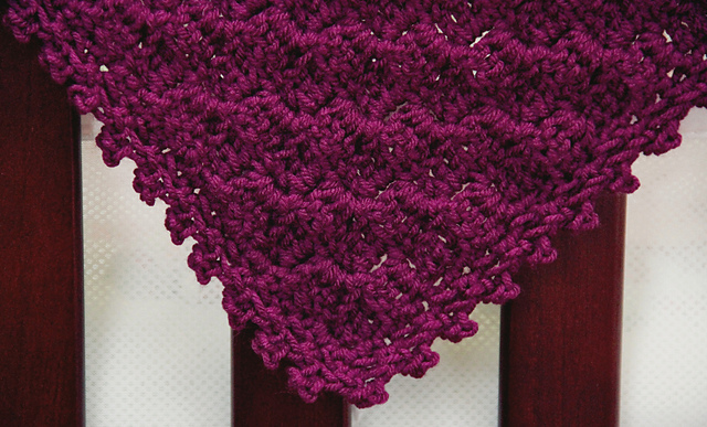 Build-A-Diagonal Shell Baby Blanket