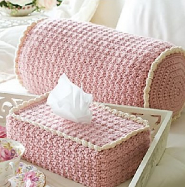 Bolster Pillow & Boutique Tissue Cover