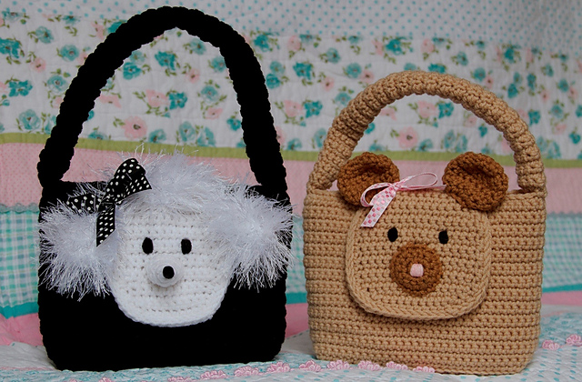 Bear and Poodle Purse