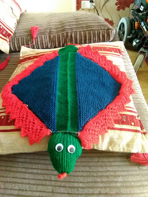 Derek Dragon lovey blanket