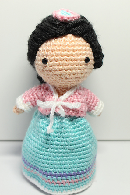 Amigurumi Korean Girl in Hanbok