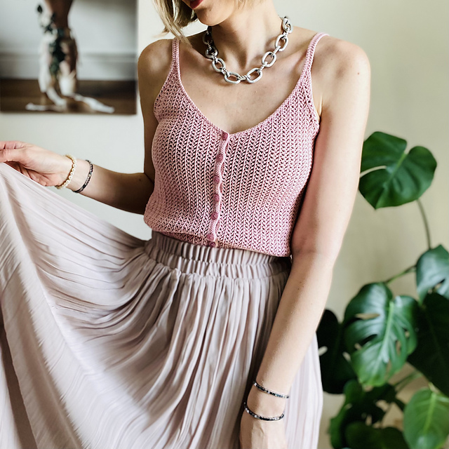 Lace Herringbone Top