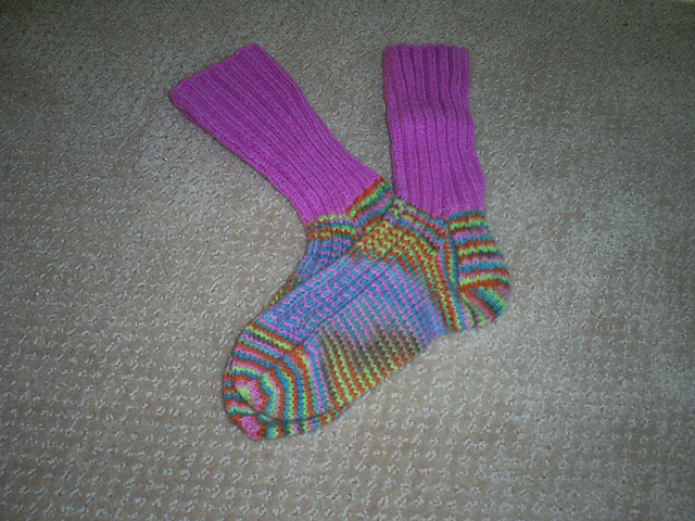 Simple Rib Socks