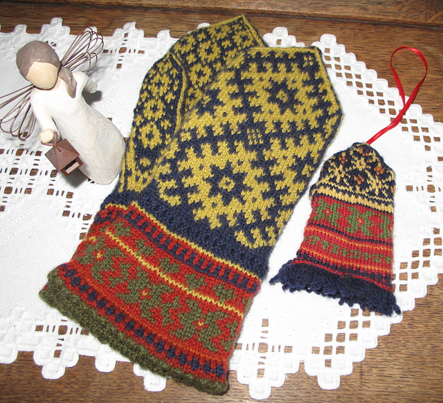 Latvian-Norwegian Mittens +1