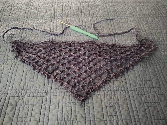 Mini Diamond Mesh Kerchief Headband