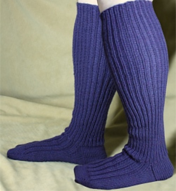 Mens Knee Length Socks - Larger Calf