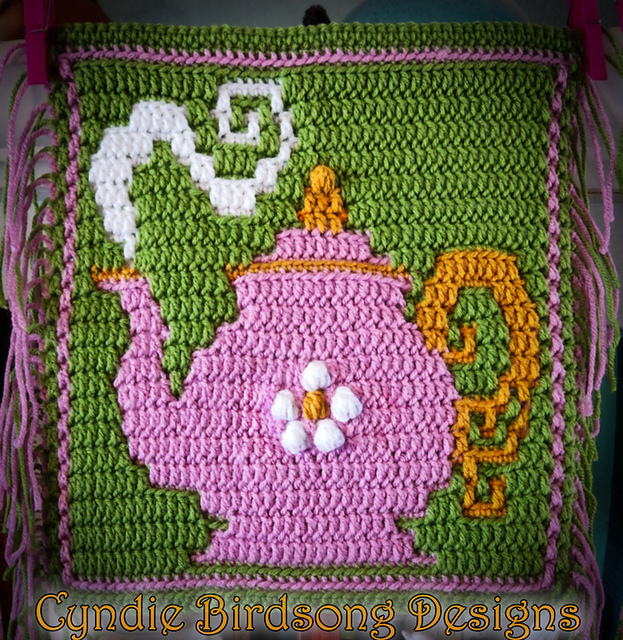 Time for Tea crochet square