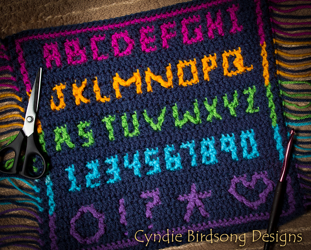 Ravelry: Overlay Mosaic Crochet Square - Basic Alphabet pattern by