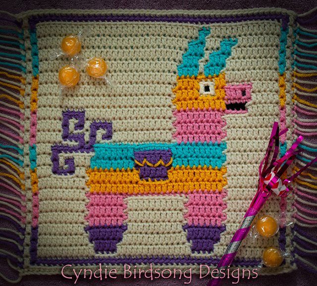 Summer Vacay mosaic square - Piñata Party