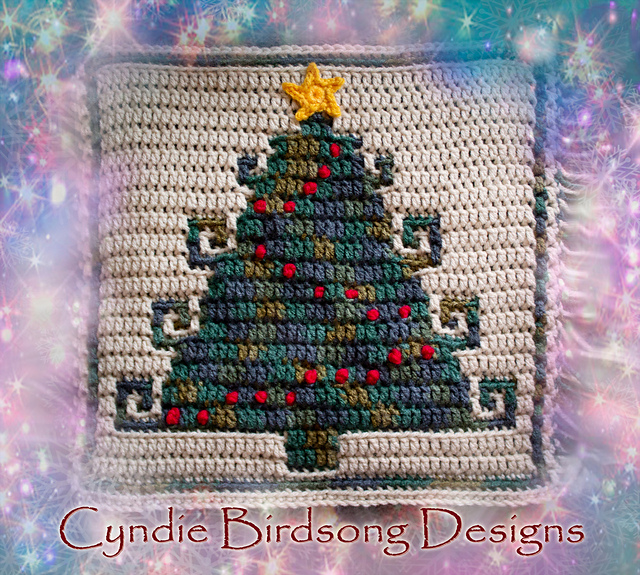 Christmas Mosaic Square - Christmas Tree