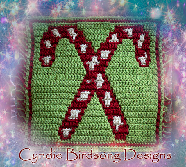 Christmas Mosaic Square - Candy Cane