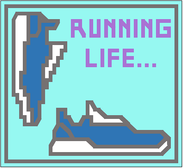 Overlay Mosaic Square - "Running Life" Shoes