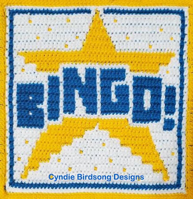Ravelry: Summer Vacay Mosaic Square - BINGO! pattern by Cyndie Birdsong