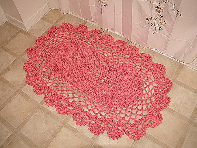 Blue Oval Rug