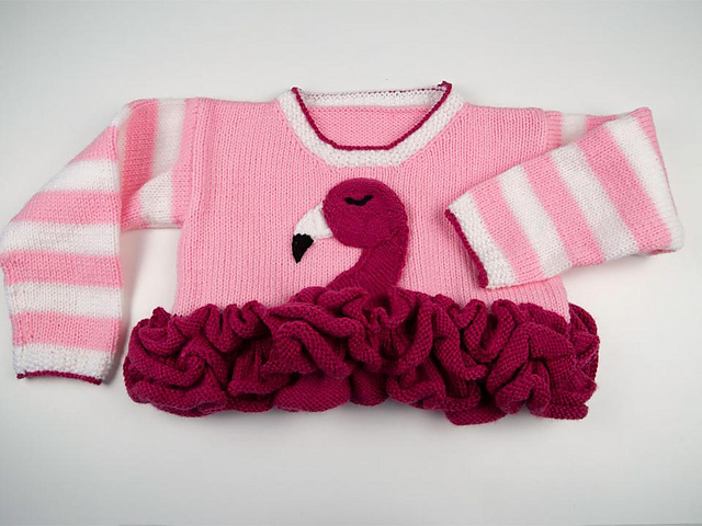Flamingo Frills Sweater