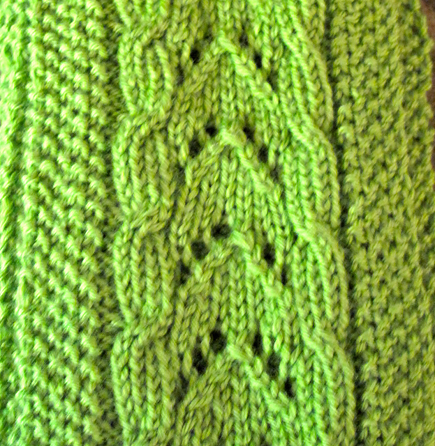 Leaves ~ Scarf & Fingerless Gloves