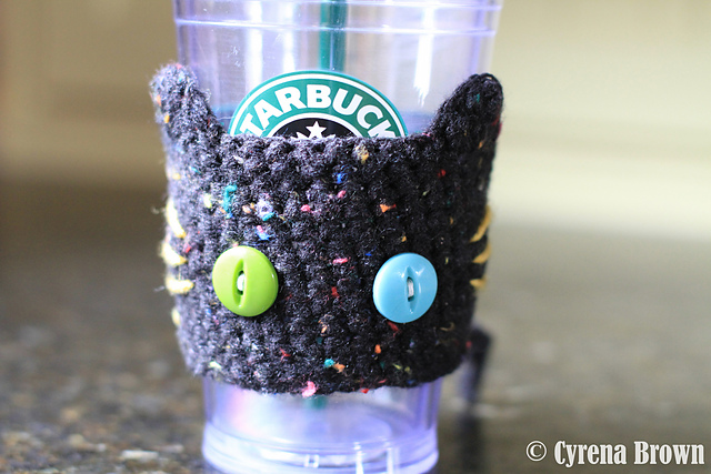 Crochet Cat Cup Cozy