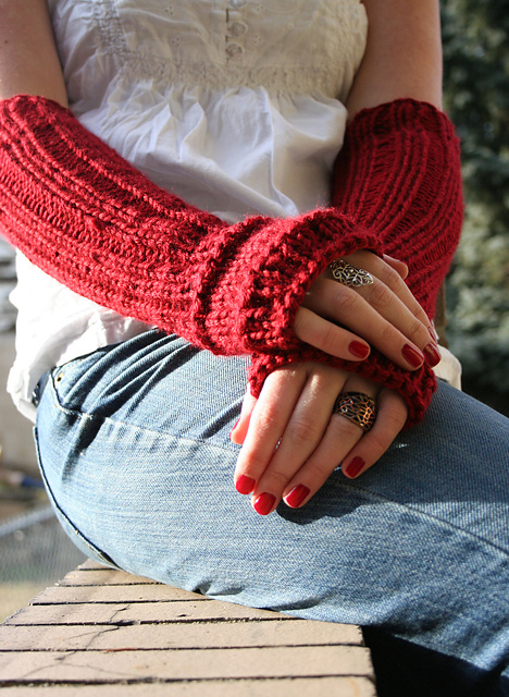 Romantic Above the Elbow Arm Warmers