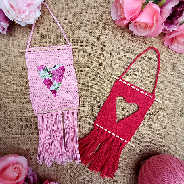 Whimsical Heart Wall Hanging
