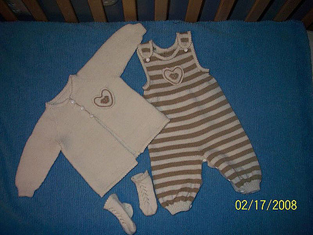 15208 Baby Striped Raglan Set 