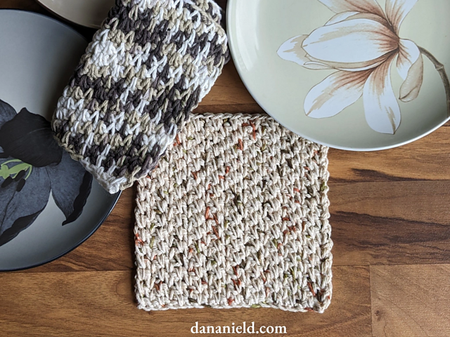 Single Crochet Spike Stitch Dishcloth
