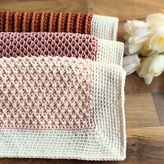 Stitch Sampler Panel Crochet Baby Blanket