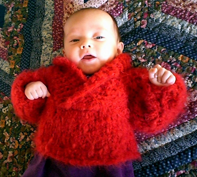 Baby Hazel's Shawl Collar Sweater
