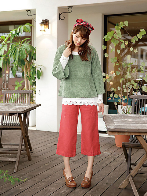 Flare-sleeve Sweater