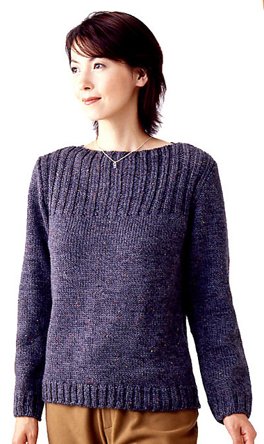 22-23-8 Slash-neck Sweater