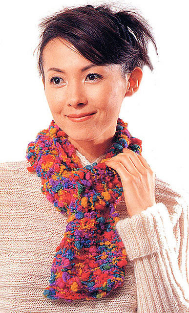 22-23-33 Rainbow Slub Scarf