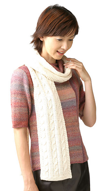 23-24-30 Cabled Scarf
