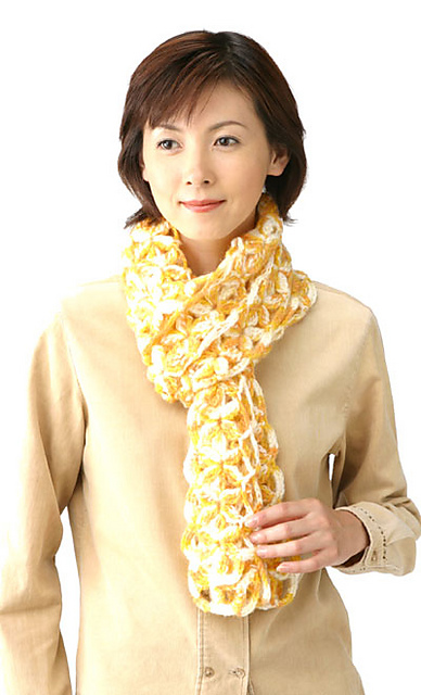 23-24-39 Variegated Crochet Scarf