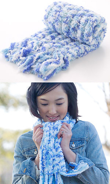 26-27-537M Fine Mall Ribbed Scarf