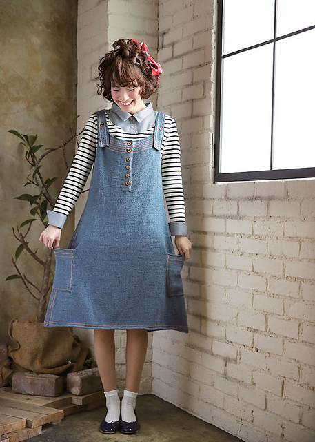 214ss-05 Salopette Skirt