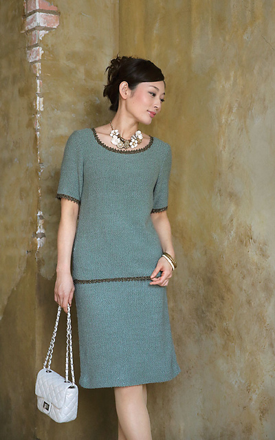 214ss-16 Seed Stitch Suit (Skirt)